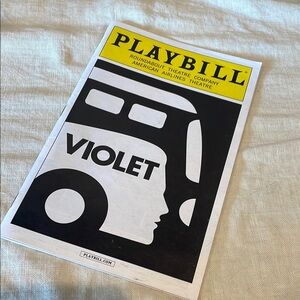 Violet Playbill with Sutton foster 2014 Broadway
